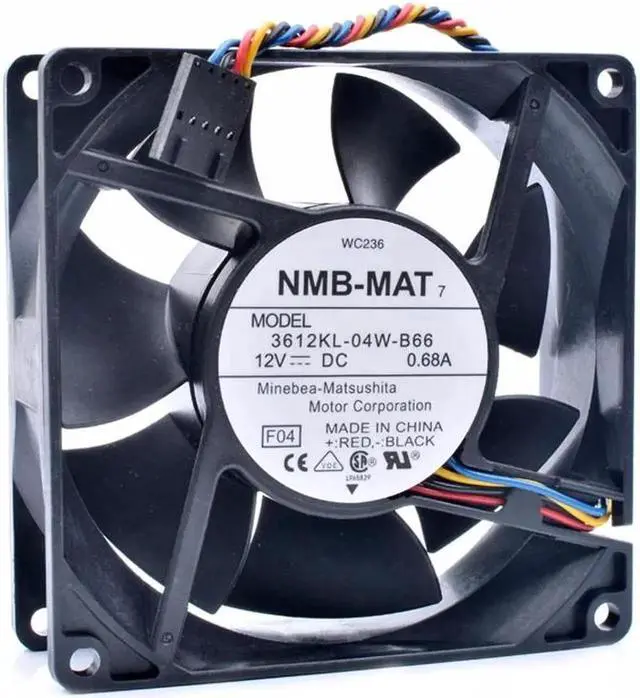 Alt view image 3 of 4 - Vszerda 3612KL-04W-B66 9cm 9032 92x92x38mm 12V 0.68A server chassis cooling fan