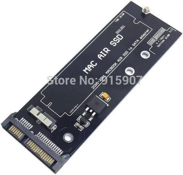 Alt view image 3 of 3 - Vszerda 12+6pin SSD HDD to SATA 22Pin Hard Disk Cartridge Drive PCBA for 2010 2011 Mac book Air A1369 A1370 SSD