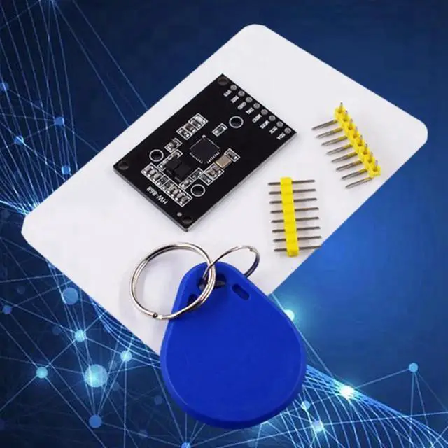 Alt view image 3 of 3 - Vszerda RC522 Mini RFID RF IC Card Induction Module SPI Non-Contact Reader Card Module 13.56MHZ with an IC Card