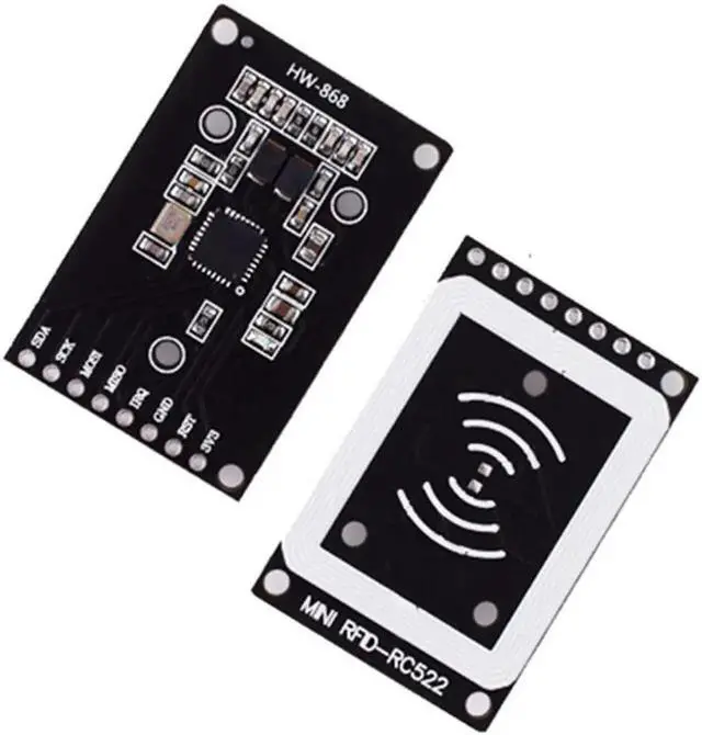 Main image of Vszerda RC522 Mini RFID RF IC Card Induction Module SPI Non-Contact Reader Card Module 13.56MHZ with an IC Card