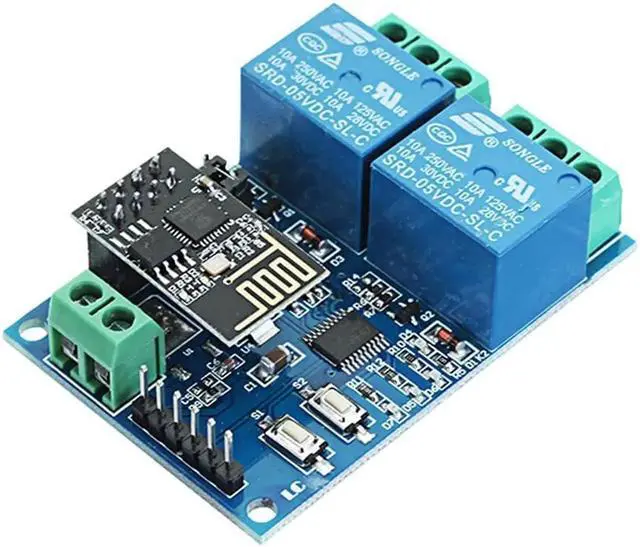 Alt view image 4 of 7 - Vszerda 3pcs 5V ESP8266 Dual WiFi Relay Module Internet Of Things Smart Home Mobile APP Remote Switch - OEM