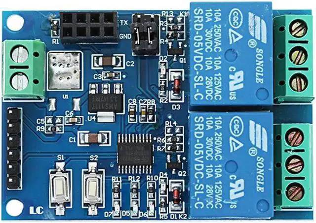 Alt view image 2 of 7 - Vszerda 3pcs 5V ESP8266 Dual WiFi Relay Module Internet Of Things Smart Home Mobile APP Remote Switch - OEM