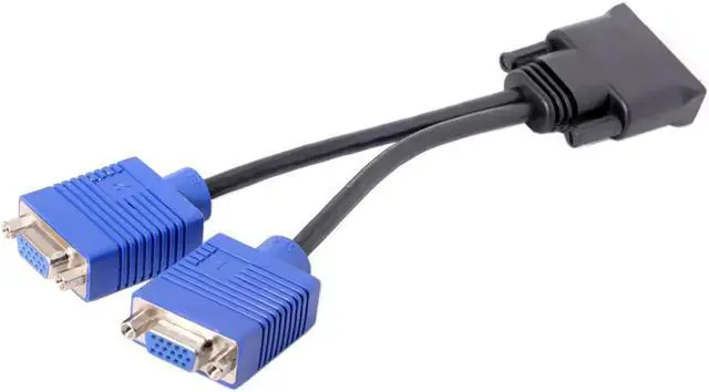Alt view image 3 of 3 - Vszerda Dual 15Pin VGA RGB Female to DMS-59pin Male Splitter Extension Adapter Cable for PC Graphics Card
