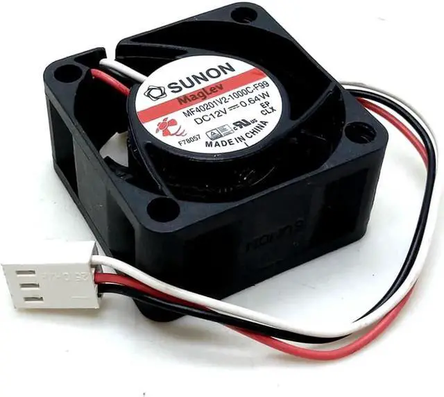 Alt view image 2 of 2 - Vszerda 40mm 4cm Fan MF40201V2-1000C-F99,for Sunon DC 12V 0.64W 40x40x20MM 3Lines Mute Silent Quiet RD Alarm Computer Sever Cooling Fans