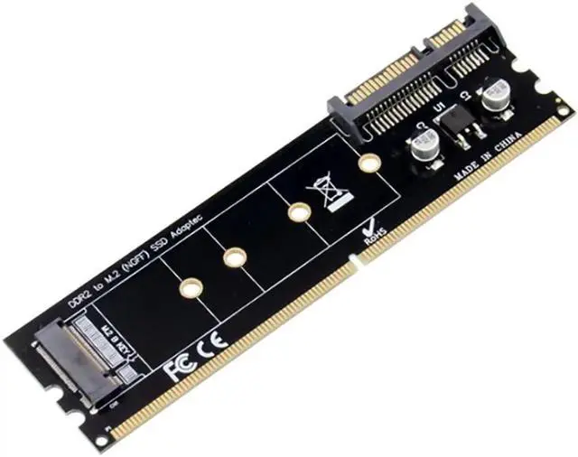 Main image of Vszerda DDR2 Memory Slot M.2 SSD to SATA Expansion Board DDR2 to M.2 NGFF SSD Adapter for PC Laptop