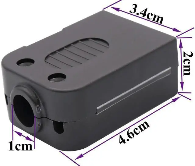 Alt view image 6 of 7 - Vszerda B9 Screw Terminal Block Adapter D-SUB 9-pin RS232 Female to 9 +1 Pin/Way Female Serial Terminal Breakout Board Connector Signal Module with case (2Pcak/Female)