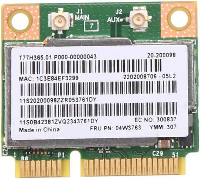 Main image of Vszerda BCM943228HMB Bluetooth Half Mini Pci-e Wireless WiFi Card For ThinkPad E430 E130