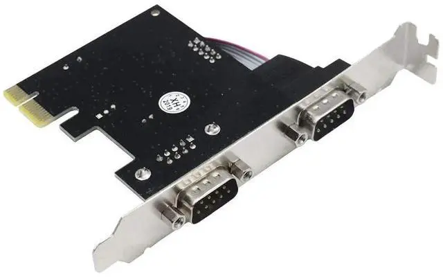 Alt view image 3 of 6 - Vszerda PCIe Serial Expansion Card, 2 Port PCI Express 1.0 x 1 to Industrial DB9 COM RS232 Converter Adapter Controller for Desktop PC (Will Also Work on PCI-E x4, x8, x16 Slot)