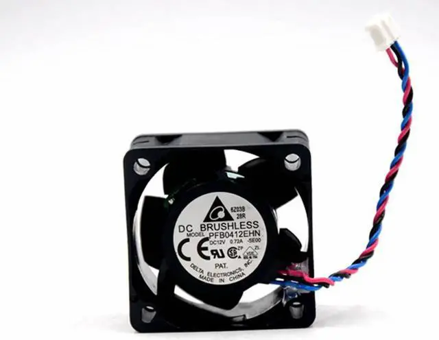 Alt view image 4 of 6 - Vszerda 1pcs for Delta PFB0412EHN -SE00 4028 40*40*28mm DC12V 0.72A powerful axial cooling fan 40 mm