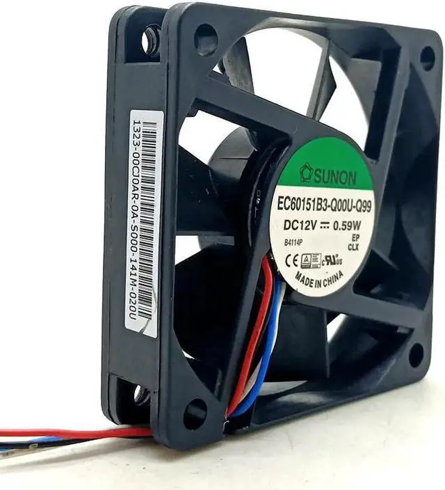 Main image of Vszerda 1pcs For Sunon 12V 0.59W silent fan 6015 60mm 60*60*15mm EC60151B3-Q00U-Q99 4-pin pwm axial fan