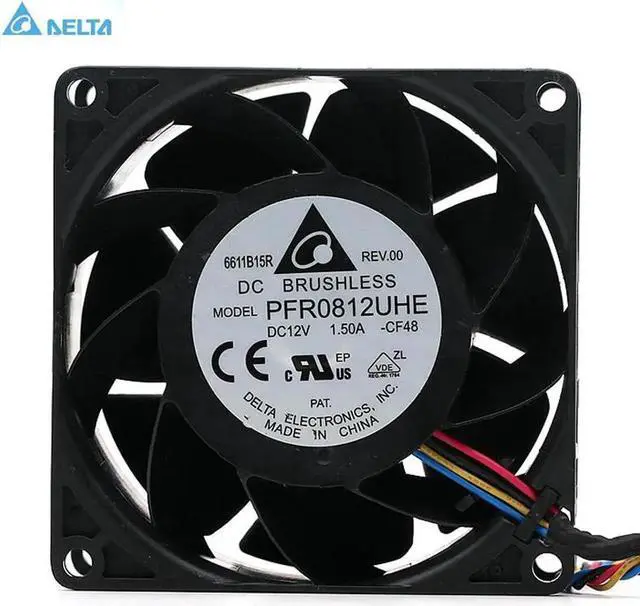 Main image of Vszerda for delta fan PFR0812UHE 8038 1.50A 12V four line PWM large air volume case cooling fan