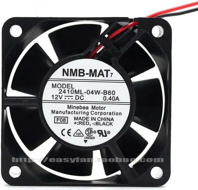 Main image of Vszerda For NMB 2410ML-04W-B60 For NMB 6025 60*60*25mm 0.40A 6CM 12V dual ball cooling fan