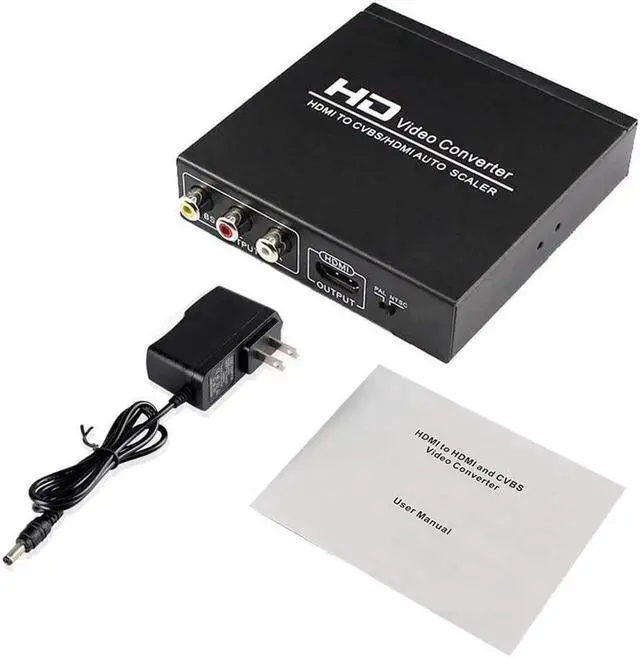 Alt view image 6 of 6 - Vszerda HDMI to AV Audio Extractor 4K, HDMI to HDMI Audio Optical Stereo 3RCA, HDMI Audio Converter with Power Adapter with AV RCA CVBS and L/R output for Xbox 360, PS3, HD players, HD cameras