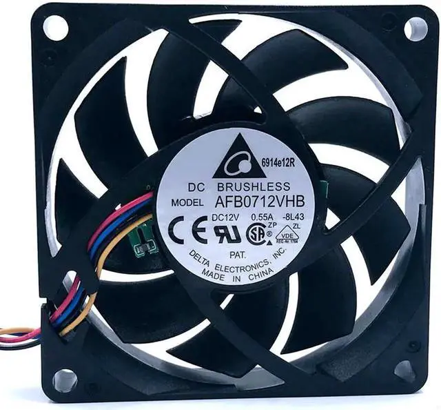 Main image of Vszerda for delta electronics AFB0712VHB DC12V 0.55A 45CFM 5200RPM PWM computer cpu server inverter cooling fan