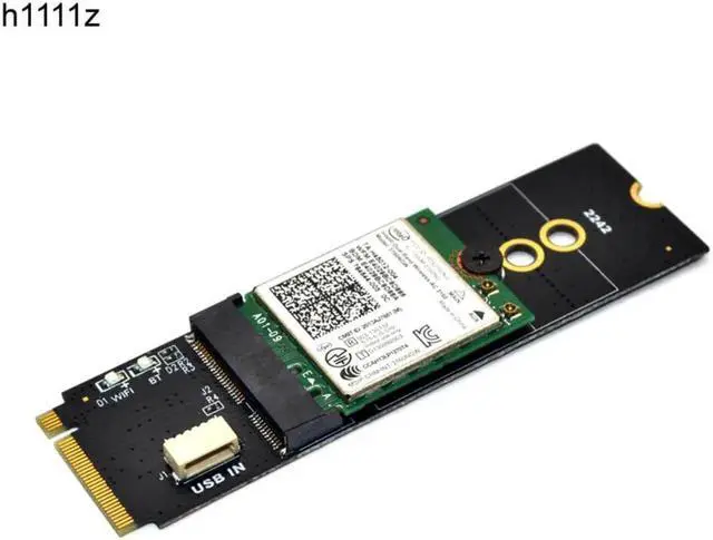 Alt view image 5 of 6 - Vszerda M.2 Wifi Adapter M.2 M Key to A+E Key Slot Wifi Bluetooth Network Card NGFF NVMe PCI express SSD Port to E key Slot Wifi Adapter