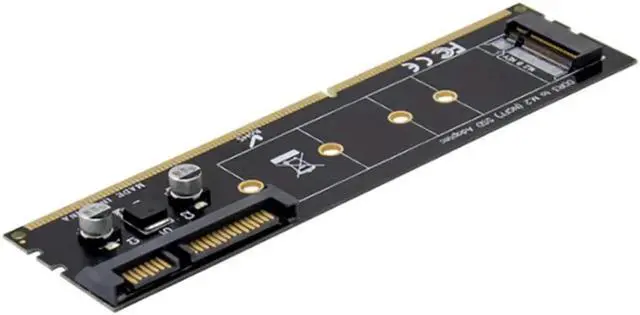 Main image of Vszerda DDR3 Memory Slot M.2 SSD to SATA Expansion Board DDR3 to M.2 NGFF SSD Adapter for Laptop PC