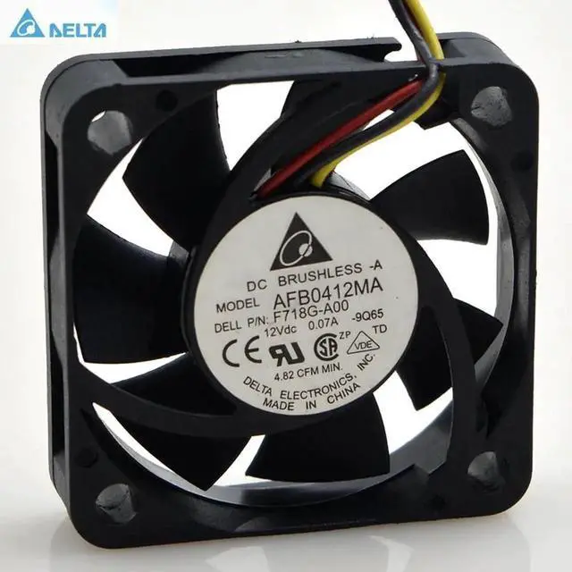 Alt view image 2 of 2 - Vszerda for delta AFB0412MA 4cm 4010 40*40*10mm 12V 0.10A dual ball mute cooling fan