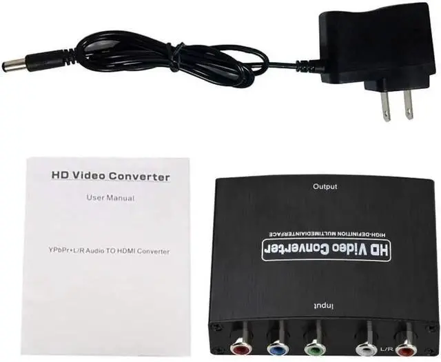 Alt view image 2 of 7 - Vszerda Component to HDMI Adapter YPbPr to HDMI Coverter 5 RCA to HDMI Coverter Supports 1080P Video Audio Converter Adapter HDMI V1.4 for DVD/PSP/Xbox360 to HDTV Monitor