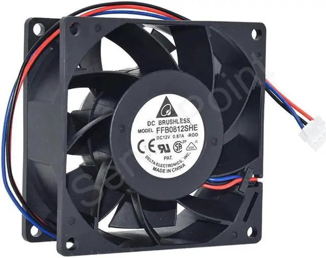 Alt view image 2 of 2 - Vszerda For 8038 3PIN UPS 12V 0.87A FFB0812SHE-ROO Three Lines Cooling Fan