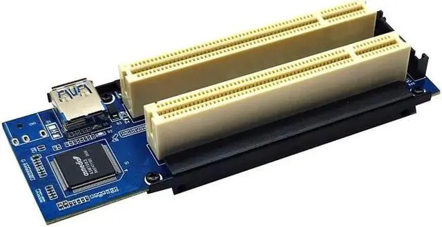 Alt view image 4 of 6 - Vszerda Riser Card PCI-E Express X1 to Dual PCI Riser Extend Adapter Connector Card Add Expansion Card For PC Computer Windows XP LINUX