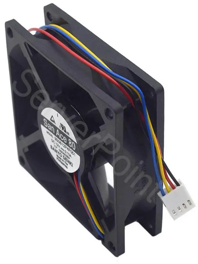 Alt view image 2 of 2 - Vszerda For 8025 8CM 4 wire PWM ultra-quiet chassis fan 9S0812P4F051 12V 0.13A