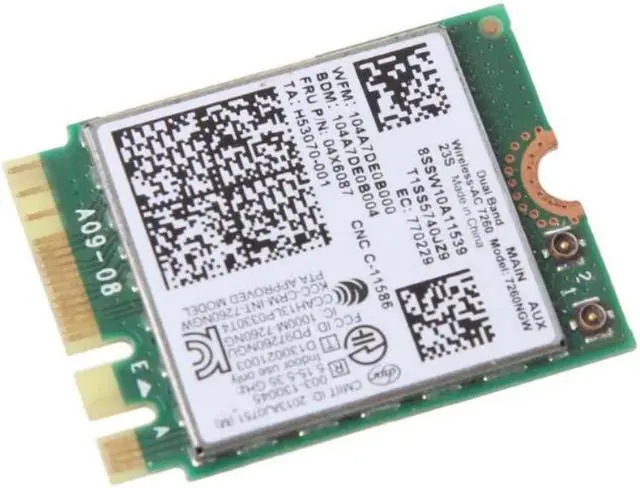 Alt view image 3 of 4 - Vszerda For In-tel 7260NGW 7260AC 2.4/5G BT4.0 FRU 04X6007 04W3806 WiFi Card for Thinkpad X250 x240 x240s x230s t440 w540 t540