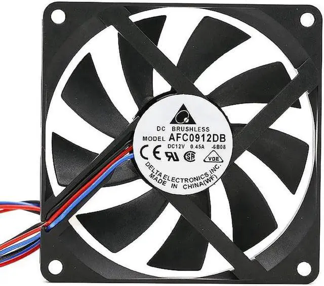 Alt view image 6 of 6 - Vszerda for delta AFC0912DB 9015 90x90x15mm slim 12V 0.45A 3Pin or 4pin PWM computer CPU cooler thin cooling fan