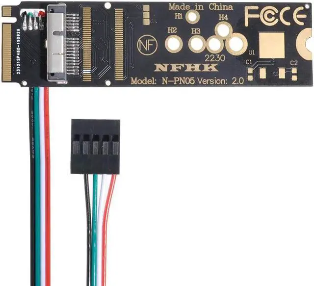 Alt view image 3 of 3 - Vszerda 6 Pin + 12 Pin WiFi Wireless Card to M.2 NGFF Key-M NVME SSD Adapter for BCM94360CD BCM94360CS BCM943602CS BCM94360CS2