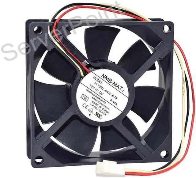 Main image of Vszerda Well Tested Cooling Fan 3110RL-04W-B79 8025 F50 12V 0.44A 3 Wires Square Cooler Fan