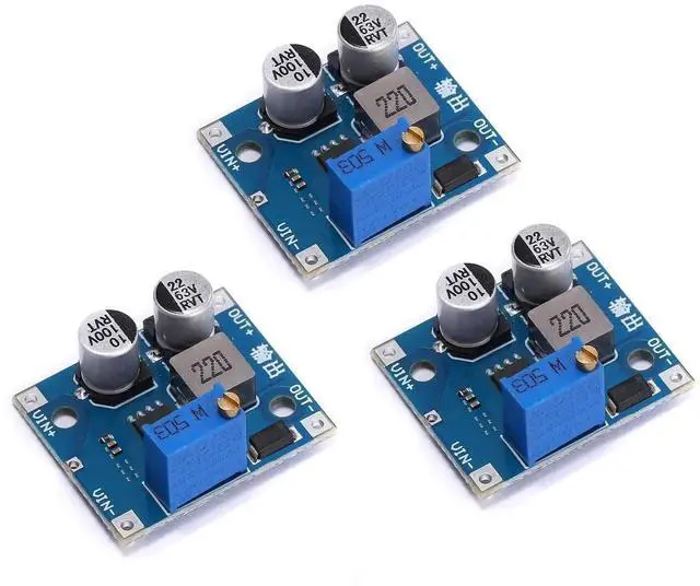 Main image of Vszerda DC-DC Adjustable Step-Down Power Board Module Input 5-80V to 1-62V Power Converter 1.5A 3pcs
