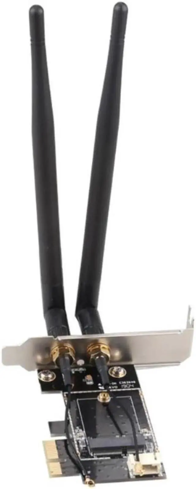 Alt view image 2 of 5 - Vszerda Wireless Card to pciE-1X to NGFF-Ekey PCIE Laptop Pc WIFI WLAN Card Adapter Dual Antenna Adapter Board