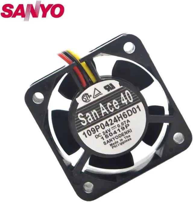 Alt view image 2 of 3 - Vszerda Fanuc cooling fan 109P0424H6D01 4020 4cm 40mm 24V 0.07A 40*40*20mm