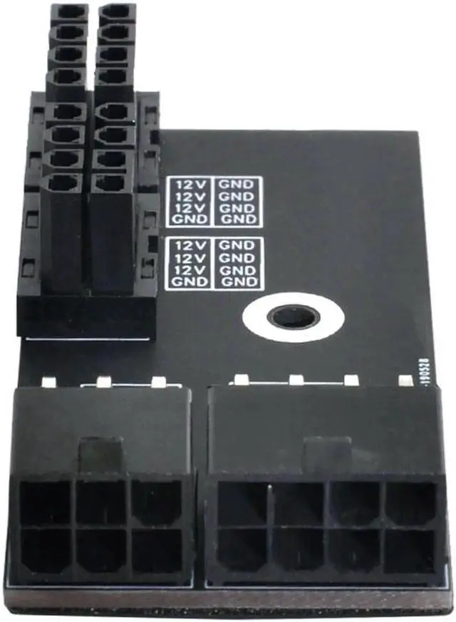 Main image of Vszerda Graphics Dual ATX 8Pin Female to 6+8pin Male 180 Degree Angled Power Adapter for NVIDIA 3080 3090 Graphics Card GPU