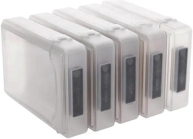Main image of Vszerda 5 Pcs 3.5" IDE SATA HDD Hard Drive Disk Plastic Storage Box Case Enclosure Cover
