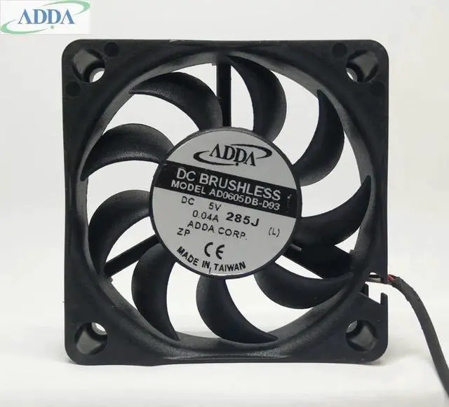 Main image of Vszerda FOR ADDA AD0605DB-D93 FOR ADDA 6CM 6015 60mm 0.04A 5V Dual ball axial cooling fan