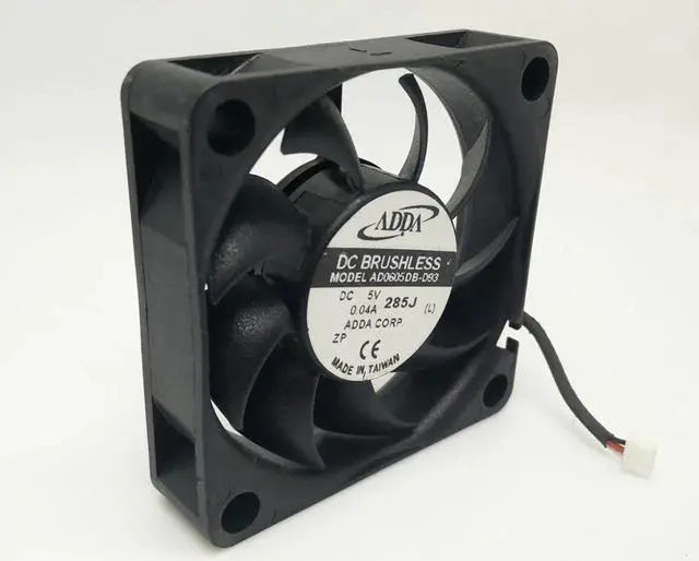 Alt view image 2 of 3 - Vszerda FOR ADDA AD0605DB-D93 FOR ADDA 6CM 6015 60mm 0.04A 5V Dual ball axial cooling fan