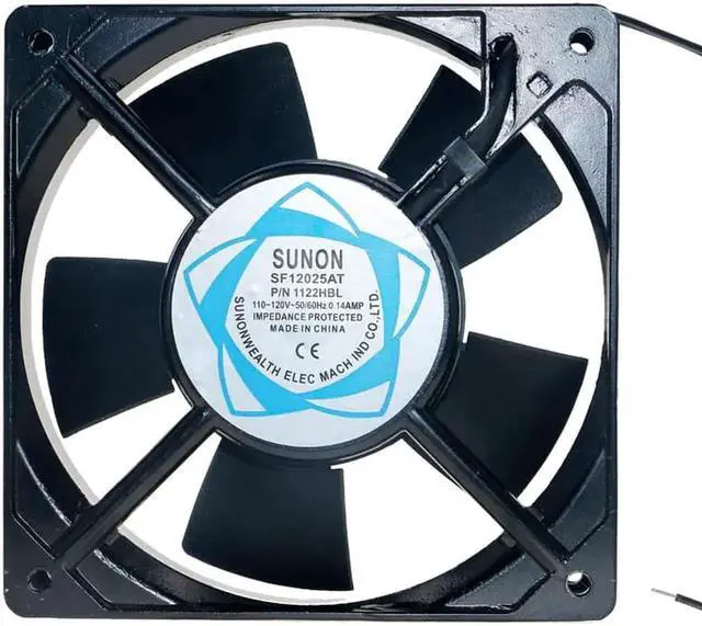 Alt view image 3 of 3 - Vszerda SF12025AT 12cm 12025 120mm fan AC 110V~120V Double ball bearing aquarium fan cabinet cooling fan