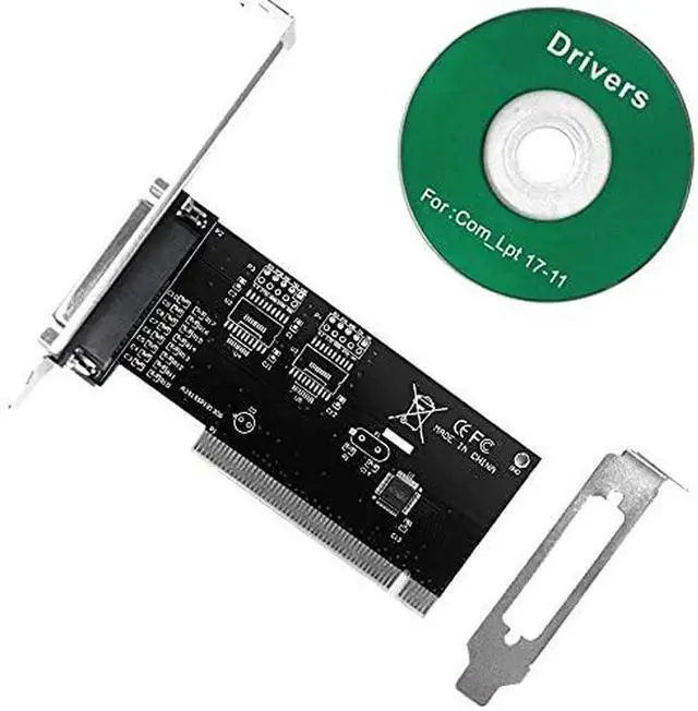Alt view image 4 of 4 - Vszerda PCI to DB25 LPT Parallel Port Expansion Card with Low Profile Bracket, PCI Parallel Port Converter Adapter Controller for Desktop PC Printer