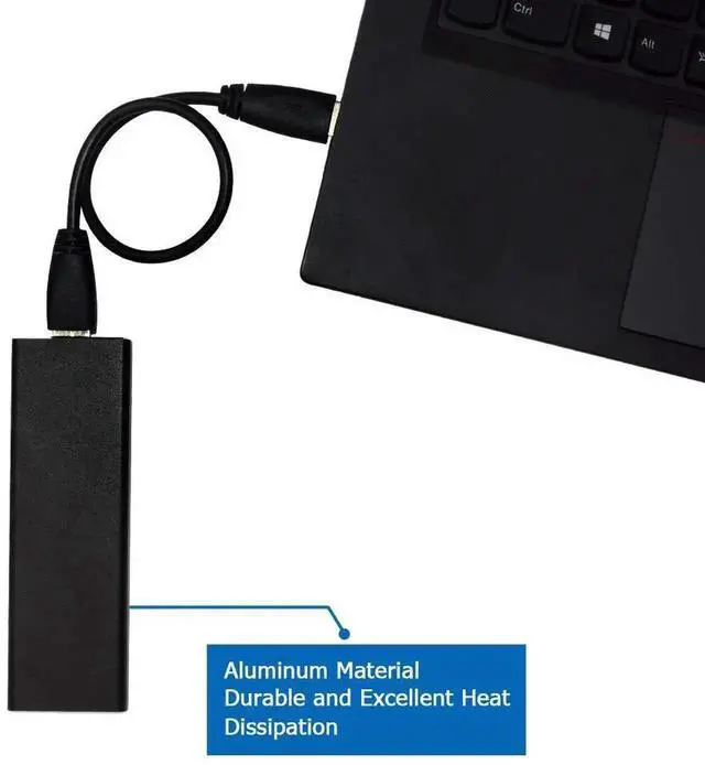 Alt view image 3 of 6 - Vszerda PCIe SSD Enclosure for 2010 2011 MacBook Air, USB 3.0 External Reader for A1369 A1370 SSD Adapter with Case, Support Model MC503 MC504 MC965 MC966 MC505 MC506 MC968 MC969