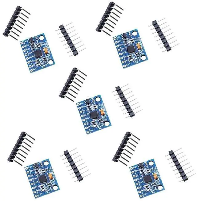 Main image of Vszerda 521 MPU-6050 MPU6050 3-Axis Accelerometer Gyroscope Sensor Module 6-axis Accelerometer Gyroscope Sensor Module IIC I2C 3-5V for Arduino 5pcs
