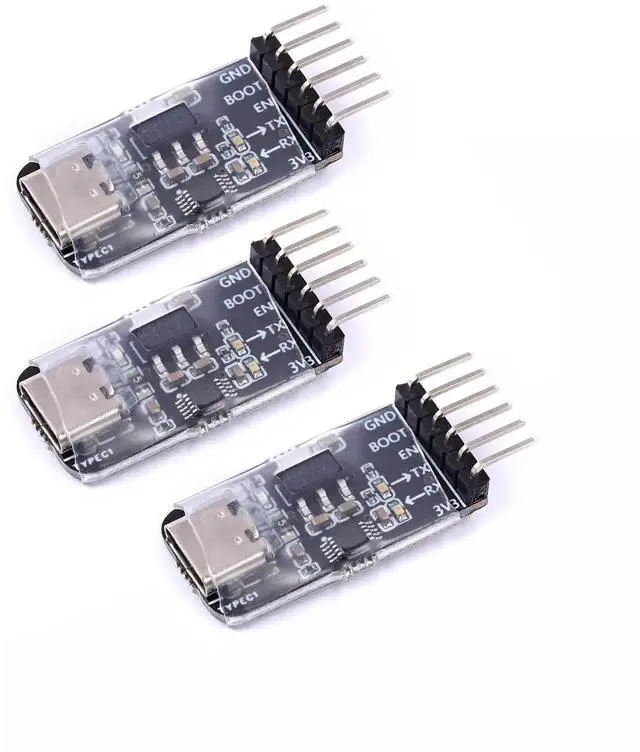Main image of Vszerda Auto Downloader Burner USB to Serial Burner Module USB to TTL Module for ESP32 ESP8266 3pcs