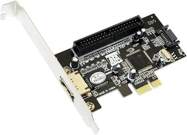 Alt view image 2 of 2 - Vszerda PCI-E SATA Expansion Card PCI-E to ESATA+SATAx1+IDE Expansion Card Supports Optical Drive Hard Disk Boot Raid Array Card