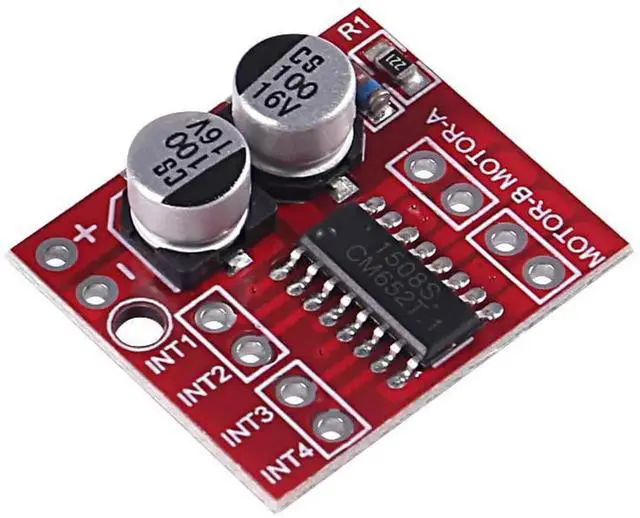 Alt view image 3 of 3 - Vszerda 6Pack Mini L298N DC Motor Driver, MX1508 Mini Dual Channel 1.5A 1.5A 2 Way PWM Speed Controller Dual H-Bridge Replace Stepper