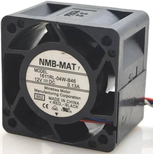 Alt view image 5 of 6 - Vszerda 1611RL-04W-B46 For NMB 40X28mm DC 12V 0.13A 4cm 4028 Server cooling Fan