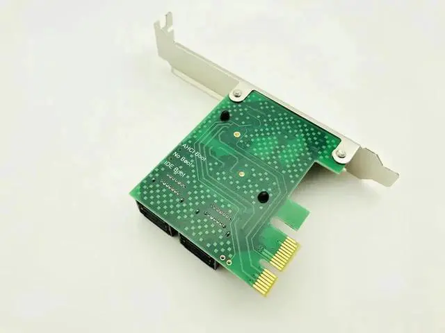 Alt view image 2 of 5 - Vszerda HDD SSD Adapter PCI E PCI Express 1x to 4 Port Sata 3.0 III 6Gbps Converter Card Adapter Expansion Board Heatsink Low Bracket