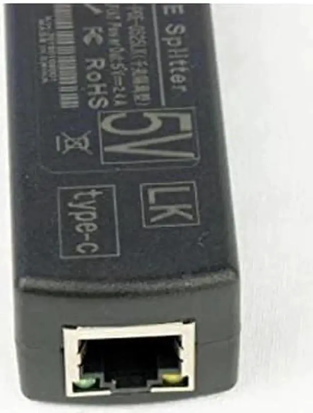 Alt view image 2 of 3 - Vszerda Gigabit USB Type C Active PoE Splitter 48V to 5V IEEE802.3af Power Over Ethernet for Raspberry Pi 4 4B