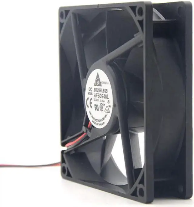 Alt view image 4 of 4 - Vszerda for delta AFB0948L DC 48V 0.08A 9CM 9225 2Wire Server Square axial cooling Fan