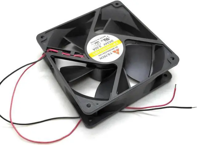 Alt view image 2 of 4 - Vszerda Yw12038024bs Y.S Tech 12038 120X38mm DC 24V Two-Wire Inverter Chassis Cooling Fan