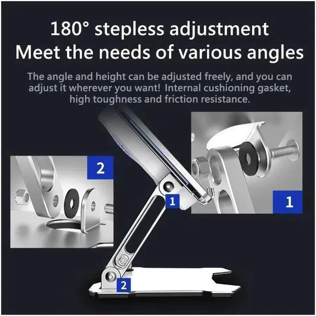 Alt view image 3 of 7 - Vszerda Tablet Stand with 4 High-speed Cooling Fan Aluminum Ergonomic Tablets Elevator Sturdy & Protective Computer Riser Cooling Better Metal Holder Compatible with 10 to 13.3 inches Notebook