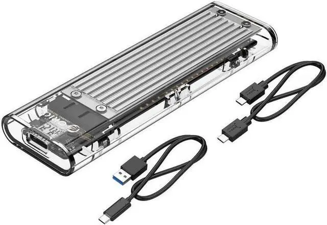 Main image of Vszerda NVMe M.2 Mobile Hard Disk Box for Intel 660p/Samsung 970 EVO/Samsung970 Pro 2230/2242/2260/2280 PCIe NVMe M-Key SSD up to 2TB-Silver